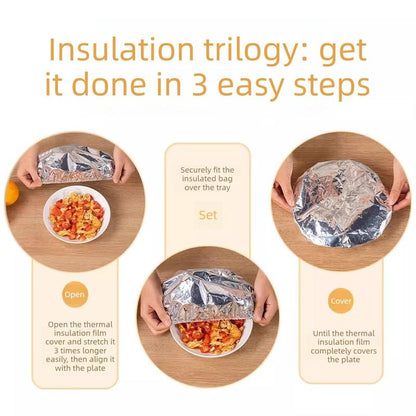 💥💥home dining table food container aluminum foil heat-retaining cover