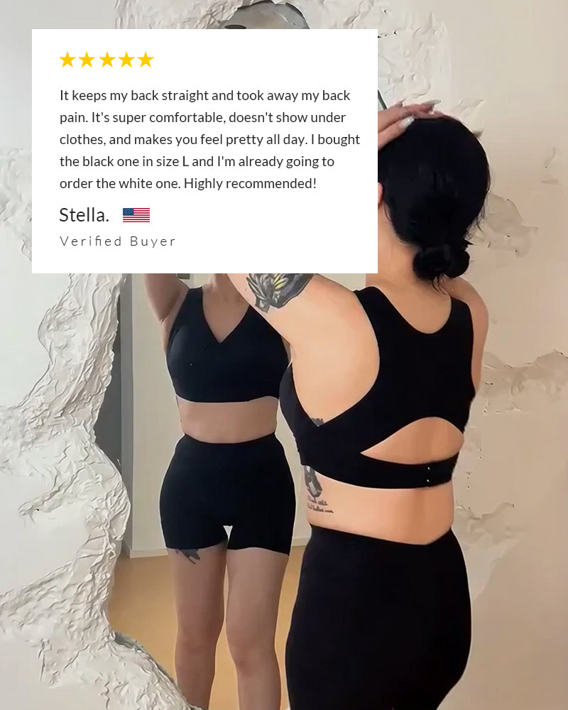 NESLEMY® Front-Closure Cross-Back Wireless Support Bra