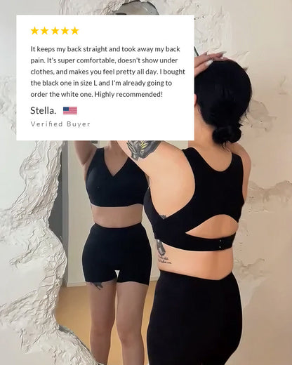 NESLEMY® Front-Closure Cross-Back Wireless Support Bra