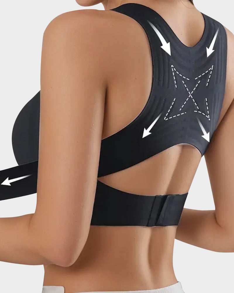 NESLEMY® Front-Closure Cross-Back Wireless Support Bra