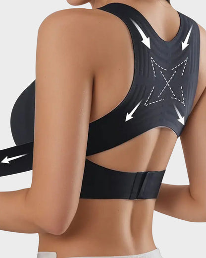 NESLEMY® Front-Closure Cross-Back Wireless Support Bra