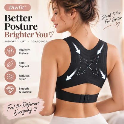 LAST DAY PROMOTION - 50% OFF Front Closure Cross-Back Wireless Posture Bra
