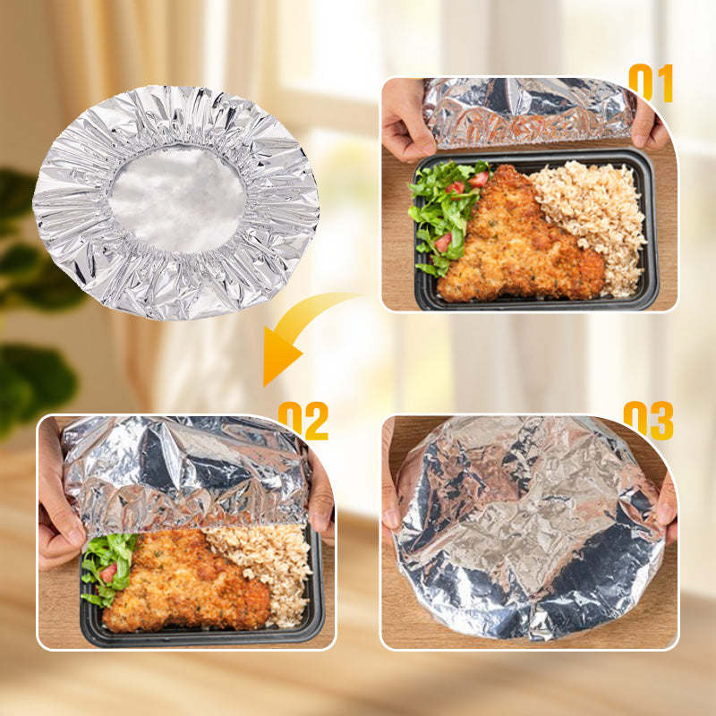 💥💥home dining table food container aluminum foil heat-retaining cover